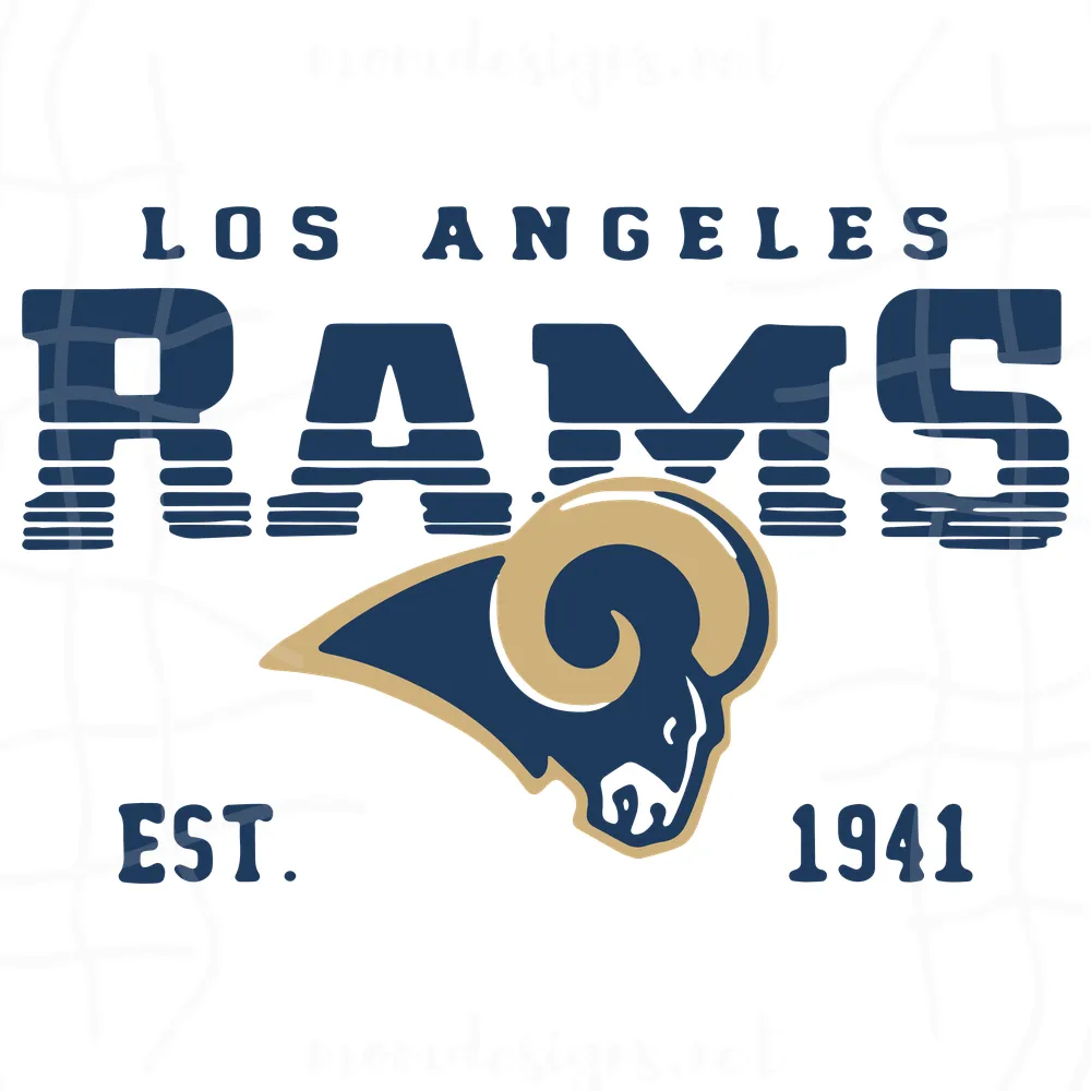 Los Angeles Rams Est 1941 Svg, Los Angeles Rams Svg, La Rams Svg, Team Football Svg