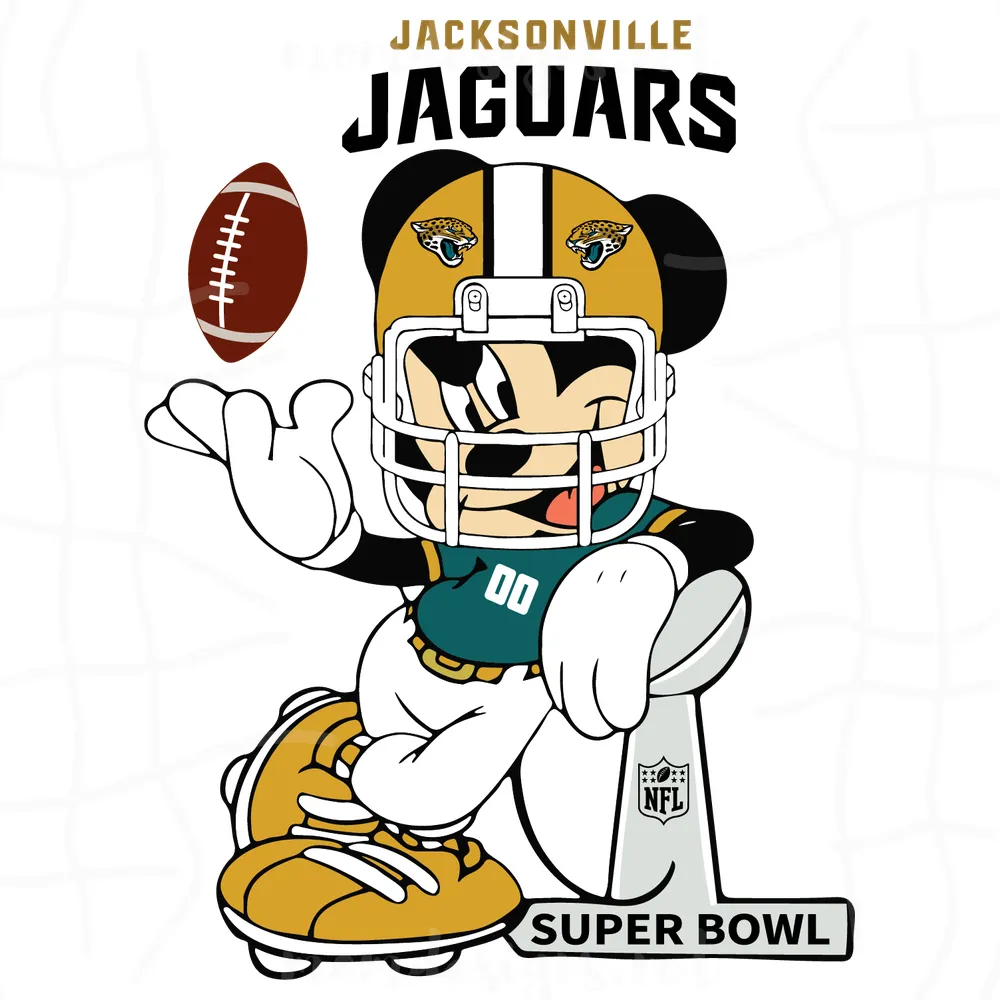 Mickey Mouse Jacksonville Jaguars Svg, Sport Svg, Jaguars Svg, Jacksonville Svg, Super Bowl Svg, Jacksonville Football, Jaguars Fan, NFL Teams, Football Svg, Football Teams Svg, NFL Svg, Jacksonville Jaguars Svg