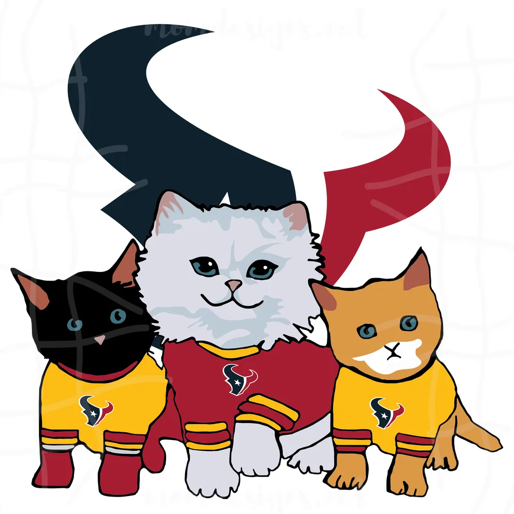Houston Texans Cat Svg, Sport Svg, Houston Texans, Texans Svg, Texans Nfl, Texans Logo Svg, Cat Svg, Super Bowl Svg, Nfl Cat Svg