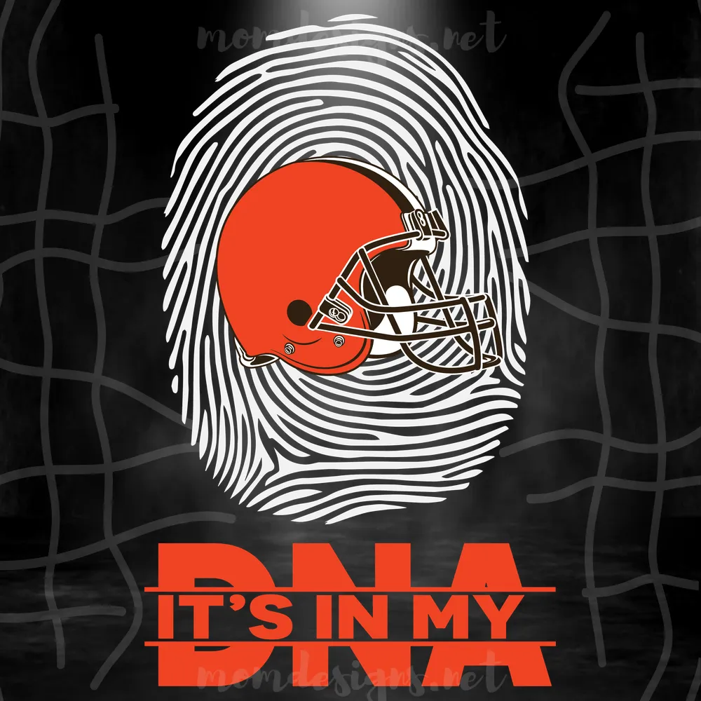 Its In My DNA Cleveland Browns Svg, Sport Svg, Cleveland Browns Svg, Browns NFL, NFL Svg, Fingerprint Svg, DNA Svg, American Football, NFL Team Svg, Cleveland Browns Shirt, Cleveland Browns Mug