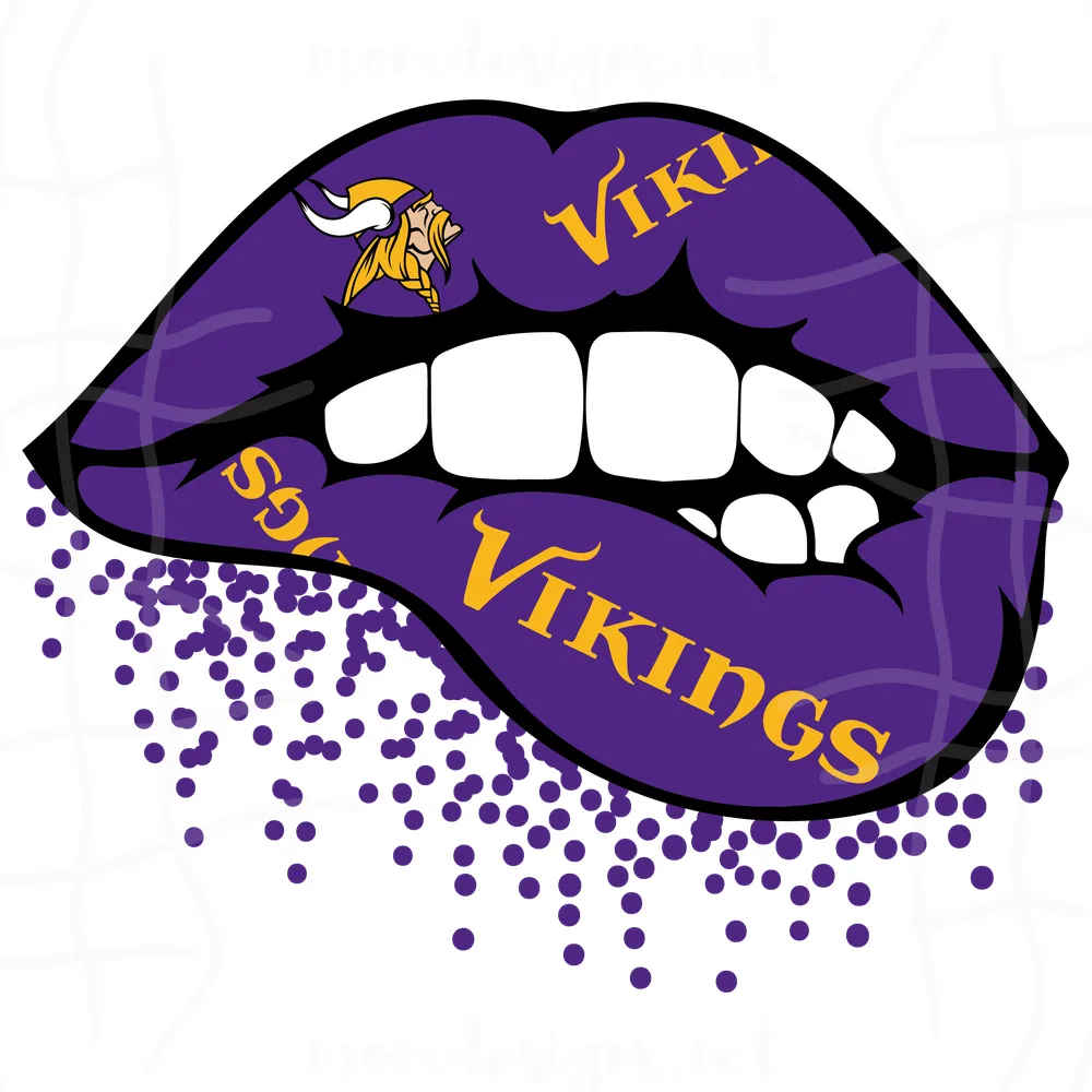 Vikings Inspired Lips Svg, Sport Svg, Vikings Svg, Sexy Lips Svg, Vikings Logo Svg, Vikings Fan Svg, Vikings Fan Gift Svg, Football Team Svg, Love Vikings Svg, NFL Team Svg, Sport Lovers Gift Svg, Love Sport Svg, Friend Gift Svg