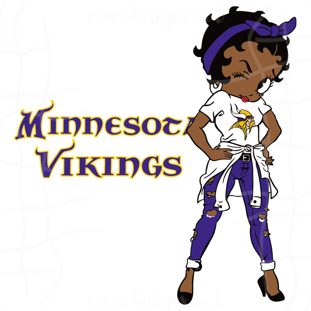 Minnesota Vikings Betty Boop, Sport svg, Trending svg, Football svg file, Football logo, Philadelphia Eagles Football, , Football Mom, Football Lover, Sport Mom Svg, Football Gift, Betty Boop Svg