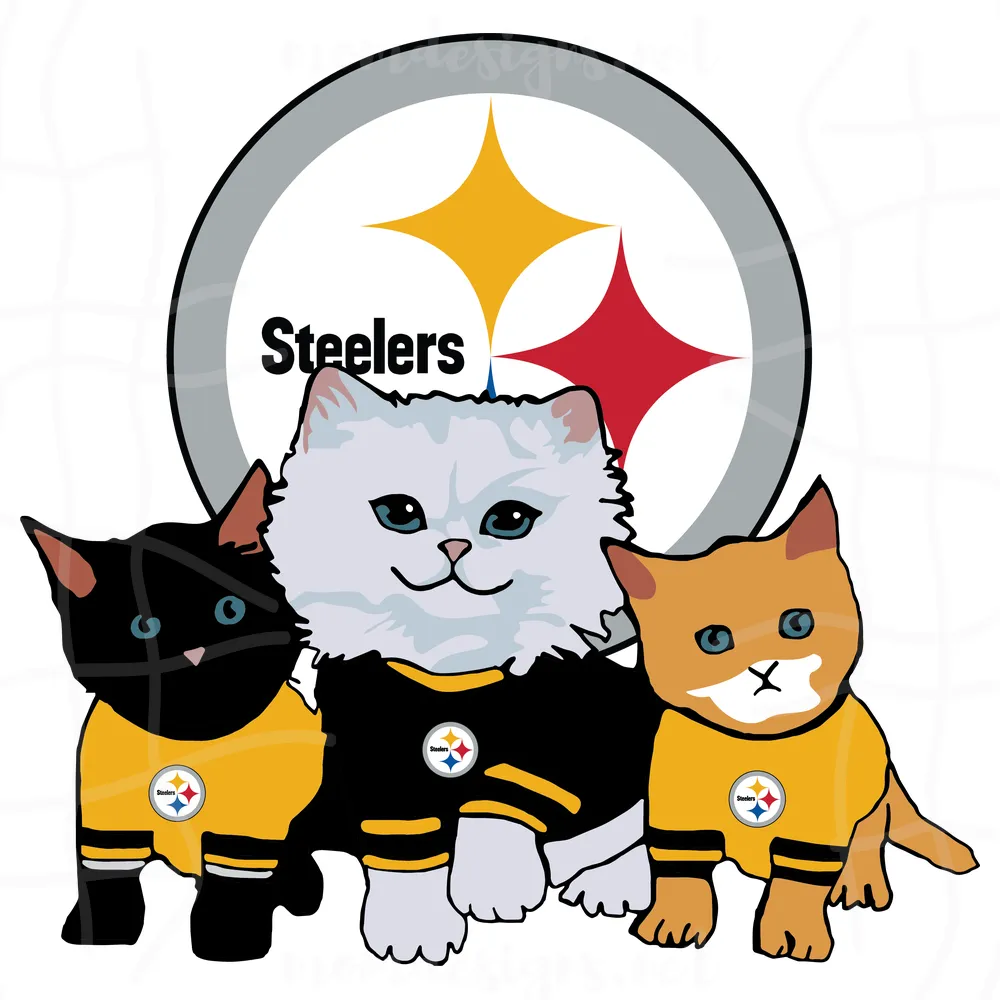 Pittsburgh Steelers Cat Svg, Sport Svg, Pittsburgh Steelers, Steelers Svg, Steelers Nfl, Steelers Logo Svg, Cat Svg, Super Bowl Svg