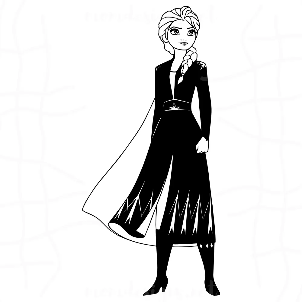 Elsa Frozen Svg