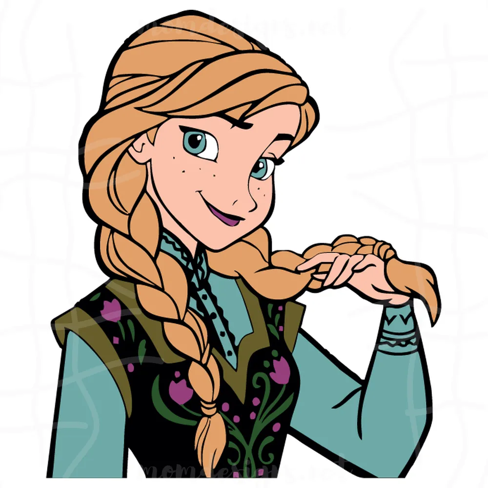 Anna The Frozen Svg, Anna Princess Svg, Anna Svg, Frozen Svg, Disney Princess Svg