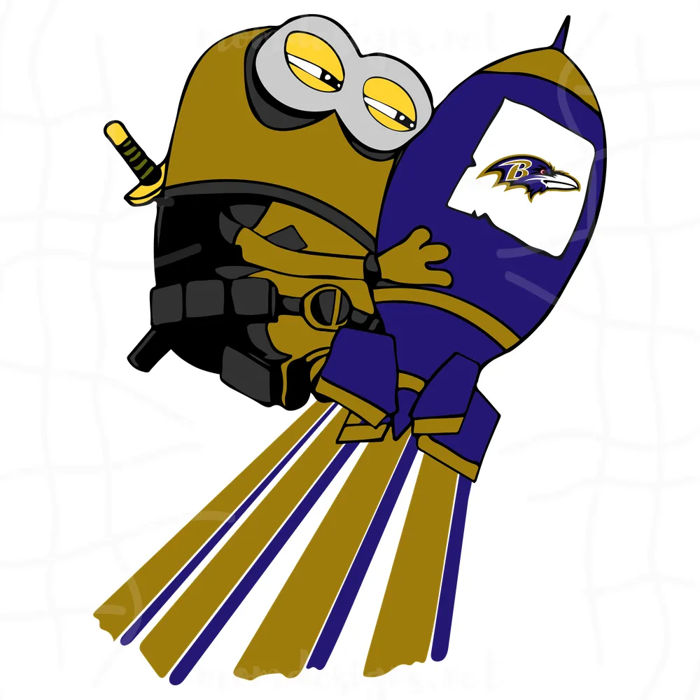 Minions Baltimore Ravens Svg, Sport Svg, Football Svg, Football Teams Svg, NFL Svg, Baltimore Ravens Svg, Ravens Football Team