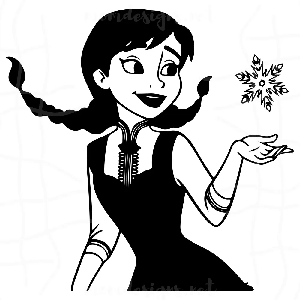 Anna Svg, Anna Frozen Svg, Disney Princess Svg, Disney Svg, Disney Anna Svg