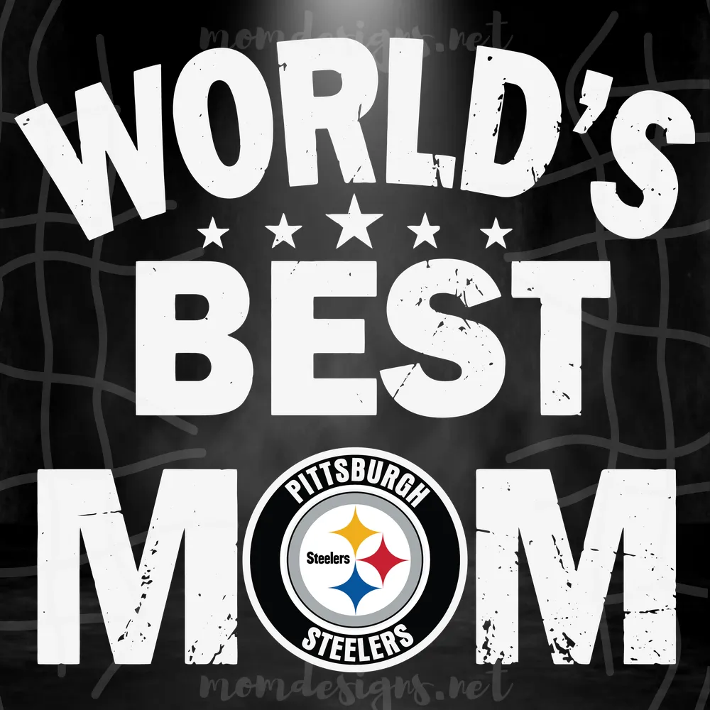 Worlds Best Mom Pittsburgh Steelers Svg, Sport Svg, Mothers Day Svg, Best Mom Svg, Steelers Mom Svg, Pittsburgh Steelers, Steelers Svg, Nfl Mom Svg, Football Mom Svg, Steelers Fan Svg