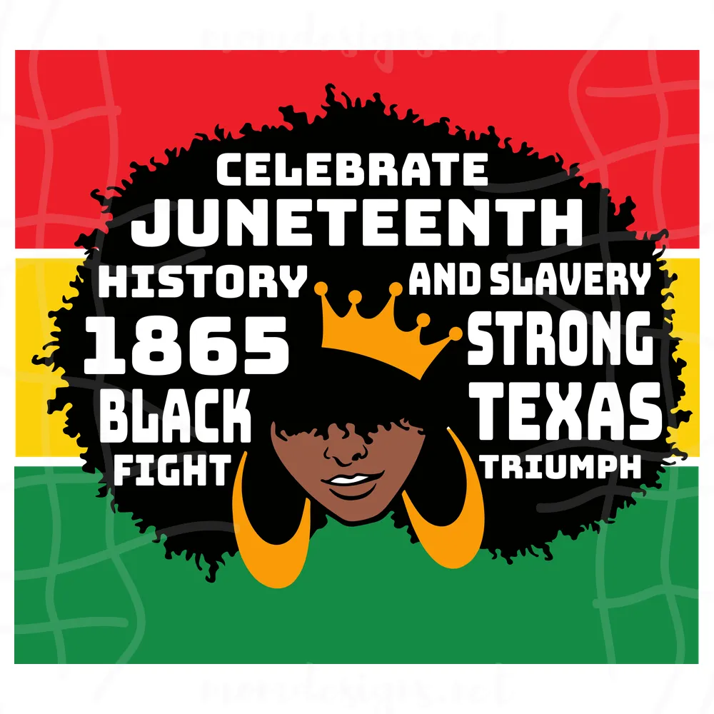 Celebrate Juneteenth Black Girl 1865 Svg Illustrations