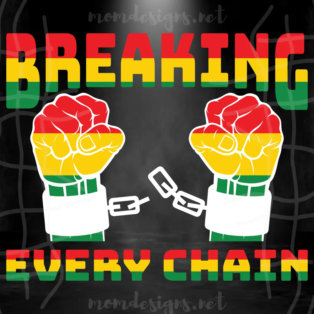 Juneteenth Breaking Every Chain Since 1865 Vintage Svg, Juneteenth Day Svg, Juneteenth Subliamtion, Juneteenth Clipart, Juneteenth Design