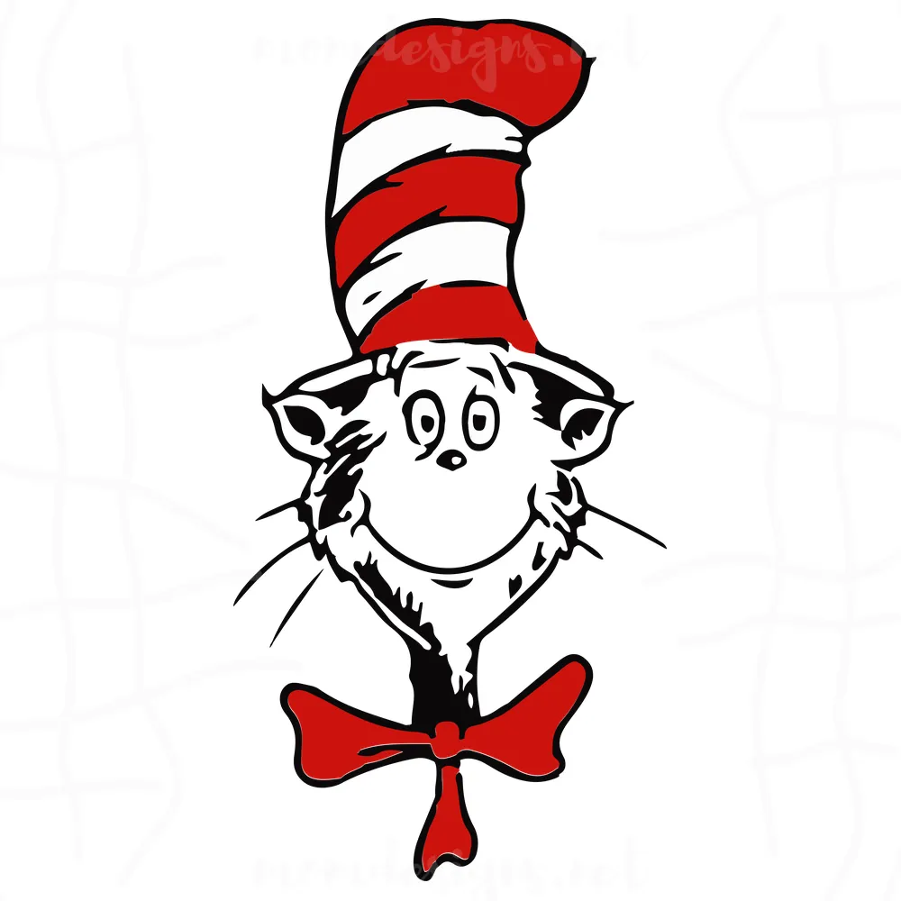 Dr Seuss Svg, Cat In The Hat Svg, Funny Dr Seuss Svg, Dr Seuss Character Svg