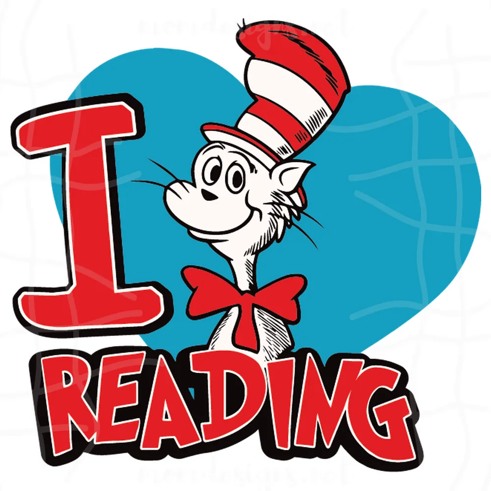 I Love Reading Svg, Dr Seuss Svg, The Cat In The Hat Svg, Dr Seuss Cat Svg, The Cat Svg, Reading Svg, Catinthehat Svg, Catinthehat Lovers Svg, Reading Lovers Svg, Dr Seuss Lovers Svg, Dr Seuss Fans Svg, Dr Seuss Gifts Svg