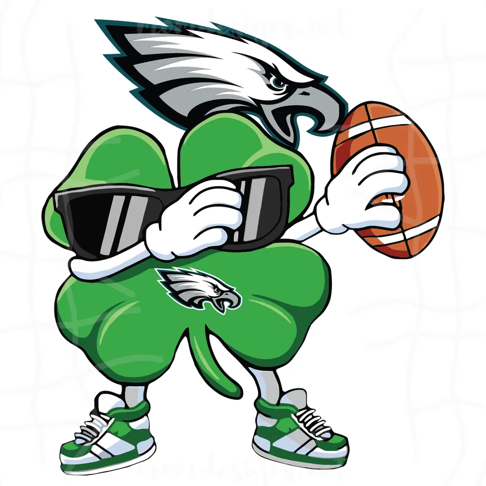 Dabbing Shamrock Football St Patricks Day Philadelphia Eagles Svg, Sport Svg, Philadelphia Svg, Eagles Football Team, Eagles Svg, Philadelphia Eagles Svg, Super Bowl Svg, Philadelphia Football, Eagles Fan