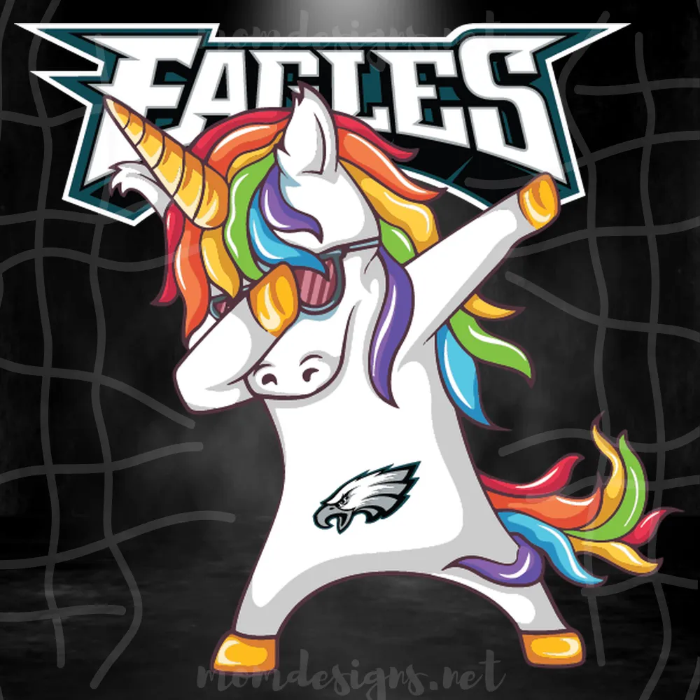Dabbing Unicorn Philadelphia Eagles Svg, Sport Svg, Philadelphia Eagles Svg, Philadelphia Eagles Football Team Svg, Dabbing Unicorn Svg, Unicorn Svg, Los Philadelphia Eagles Logo Svg, Eagles Fans Svg, Cute Unicorn Svg, NFL Svg