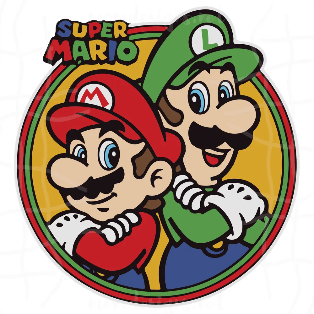 Nintendo Super Mario Svg, Mario Luigi Svg, Mario Svg, Luigi Svg, Yoshi Svg