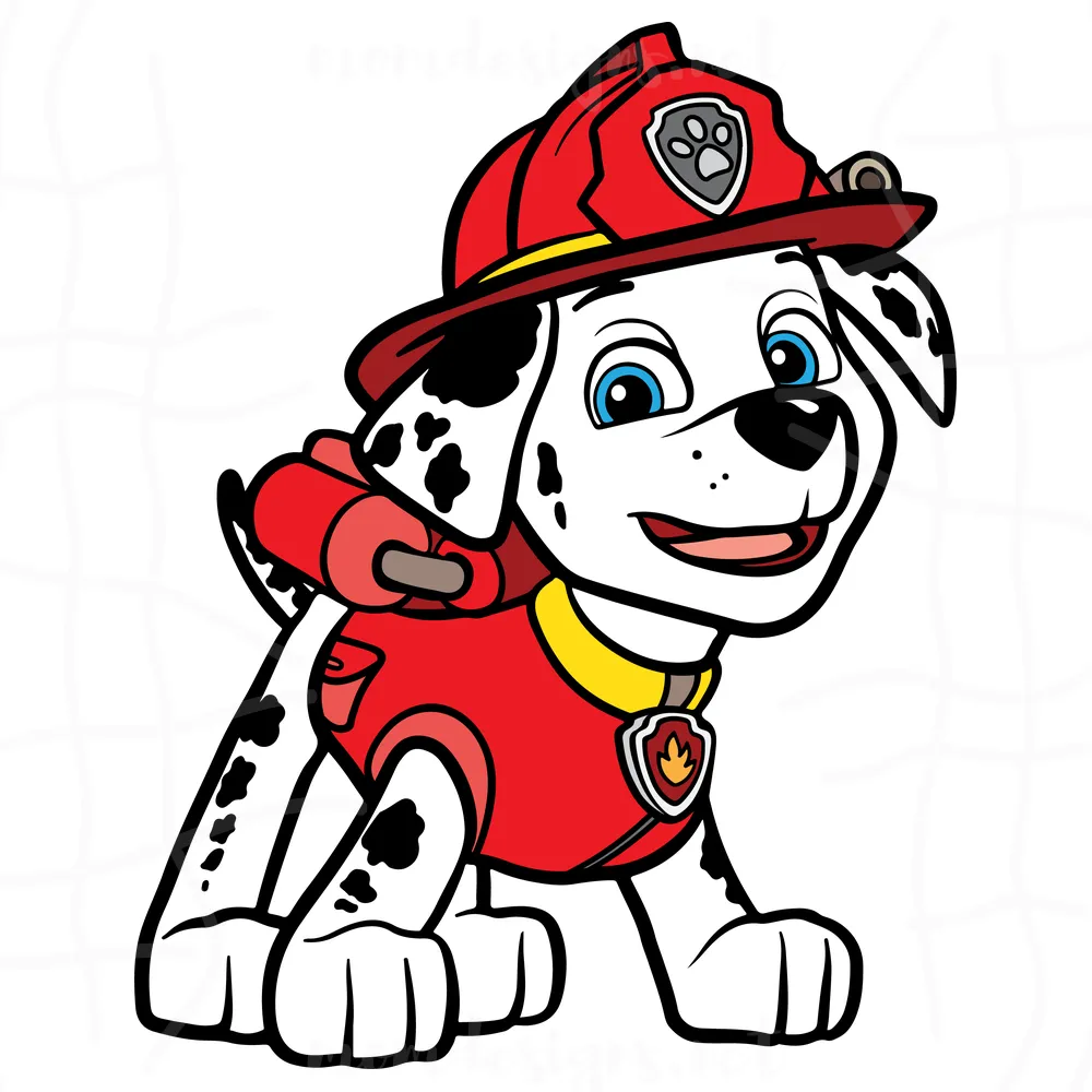 Paw Patrol Marshall Svg, Marshall Svg, Dog Svg, Paw Patrol Svg, Svg Png Dxf Eps Ai Instant Download