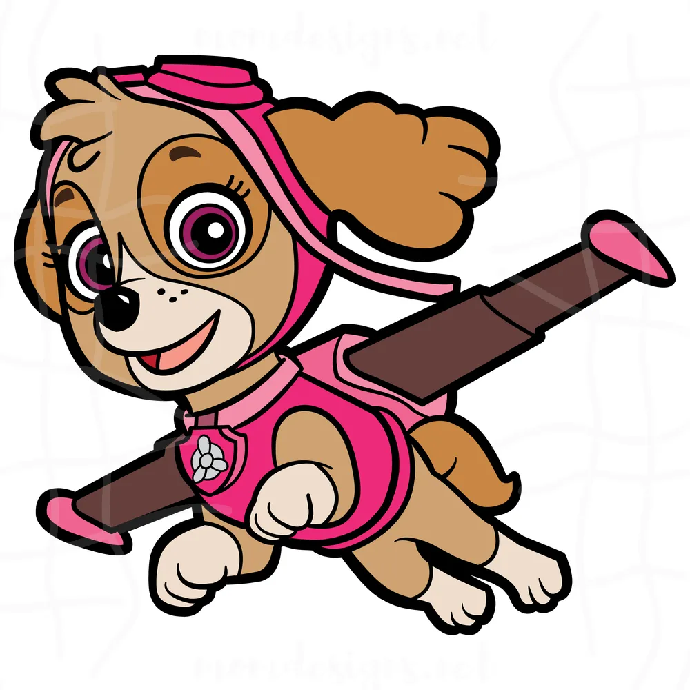Skye Flying Svg, Paw Patrol Skye Svg, Lovely Dog Svg, Cartoon Svg, Svg Png Dxf Eps Download Files