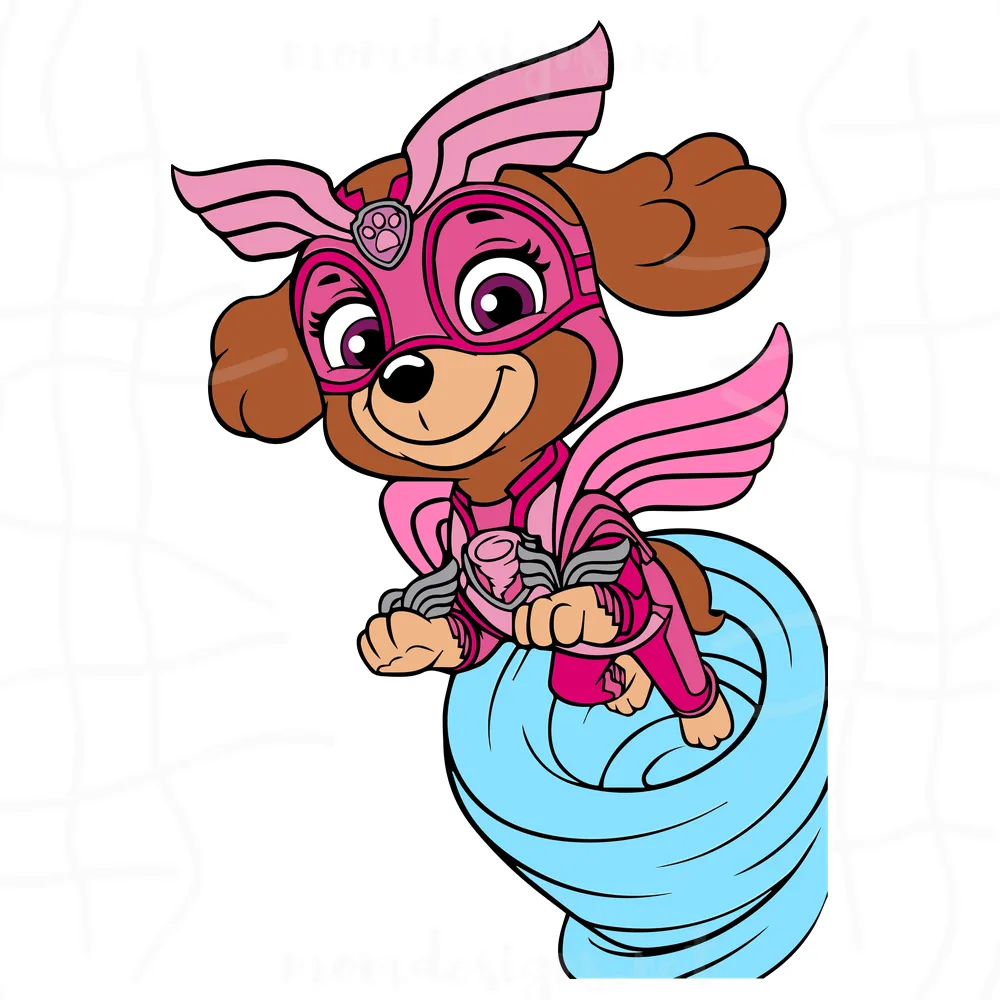 Skye Mighty Pups Svg, Paw Patrol Skye Svg, Lovely Dog Svg, Whirlpool Svg