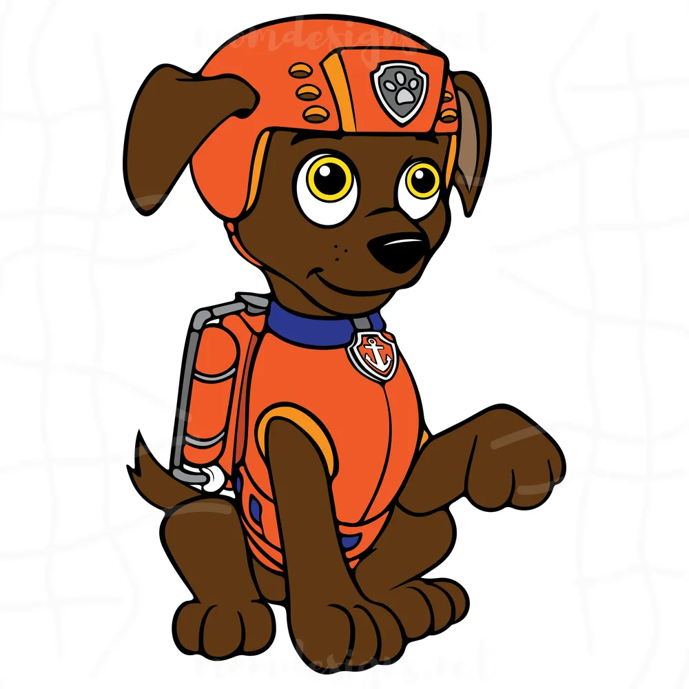 Zuma Cartoon Svg, Paw Patrol Mighty Pups Svg, Paw Patrol Logo Svg, Svg Png Dxf Eps Download Files