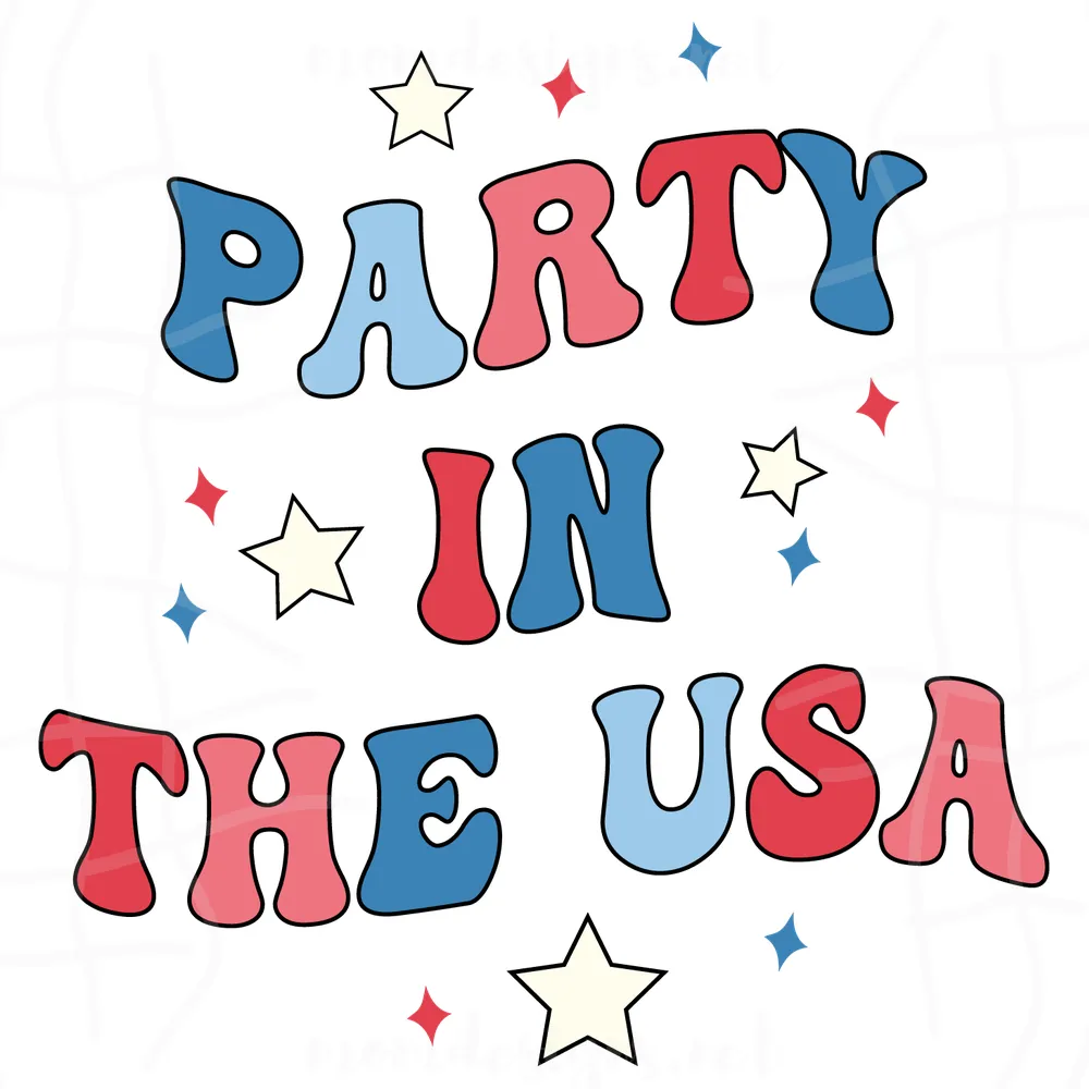  Party In The Usa Svg, July 4th Svg