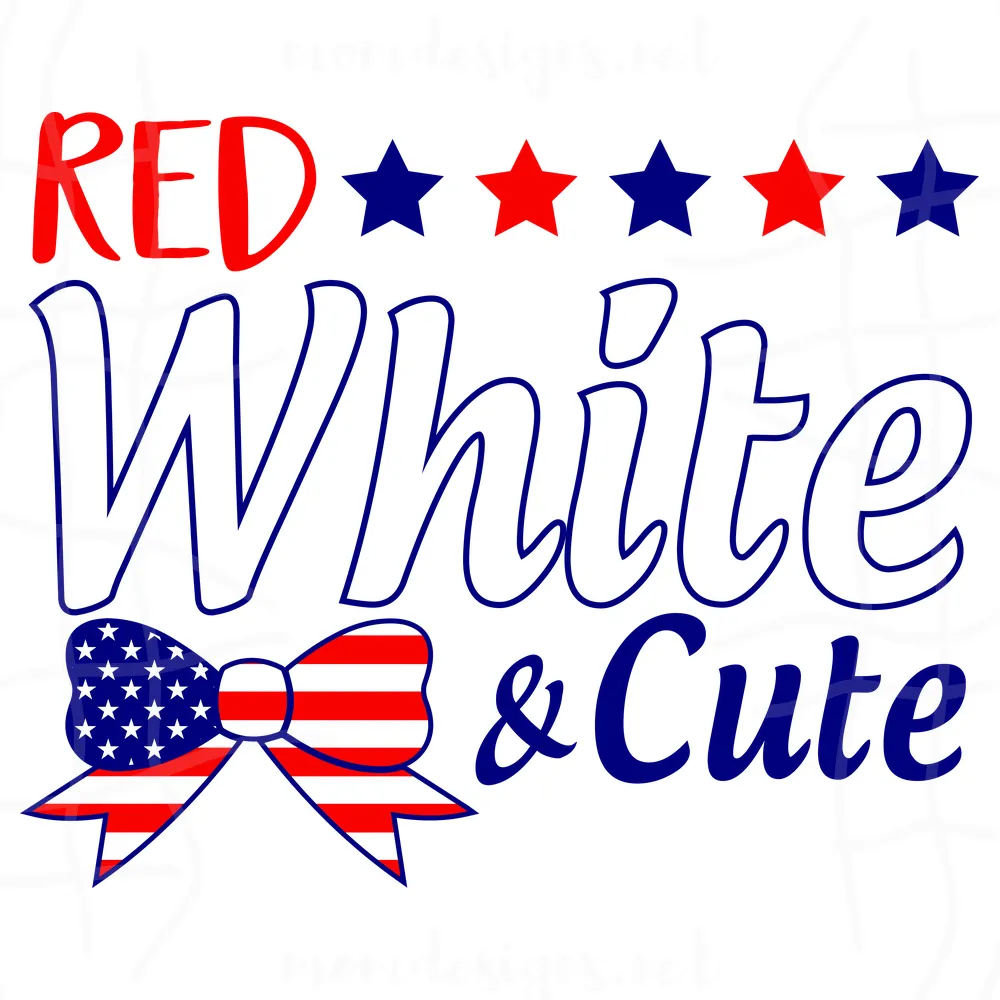Red White And Cute Svg, Independence Day Svg, 4th Of July Png, 4th Of July Svg, America Svg, Red And White Svg, Patriotic Svg, Cute Svg