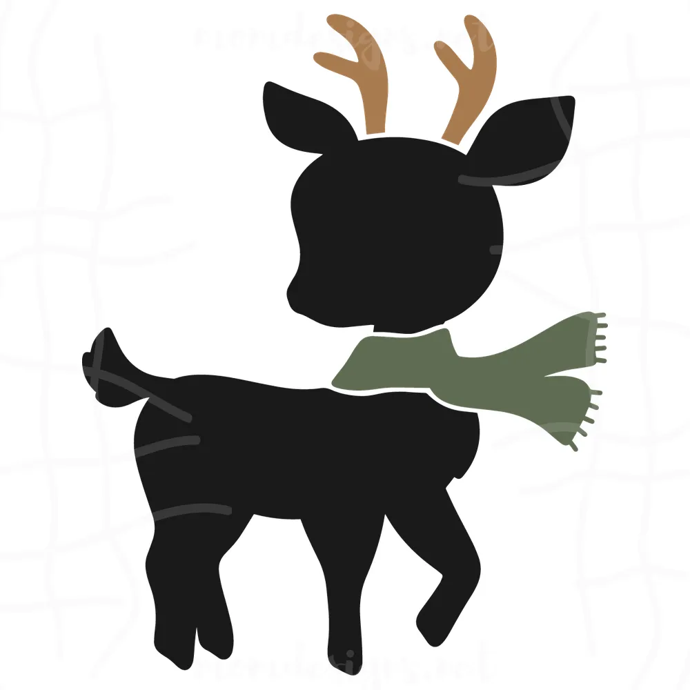 Free Reindeer Silhouette SVG
