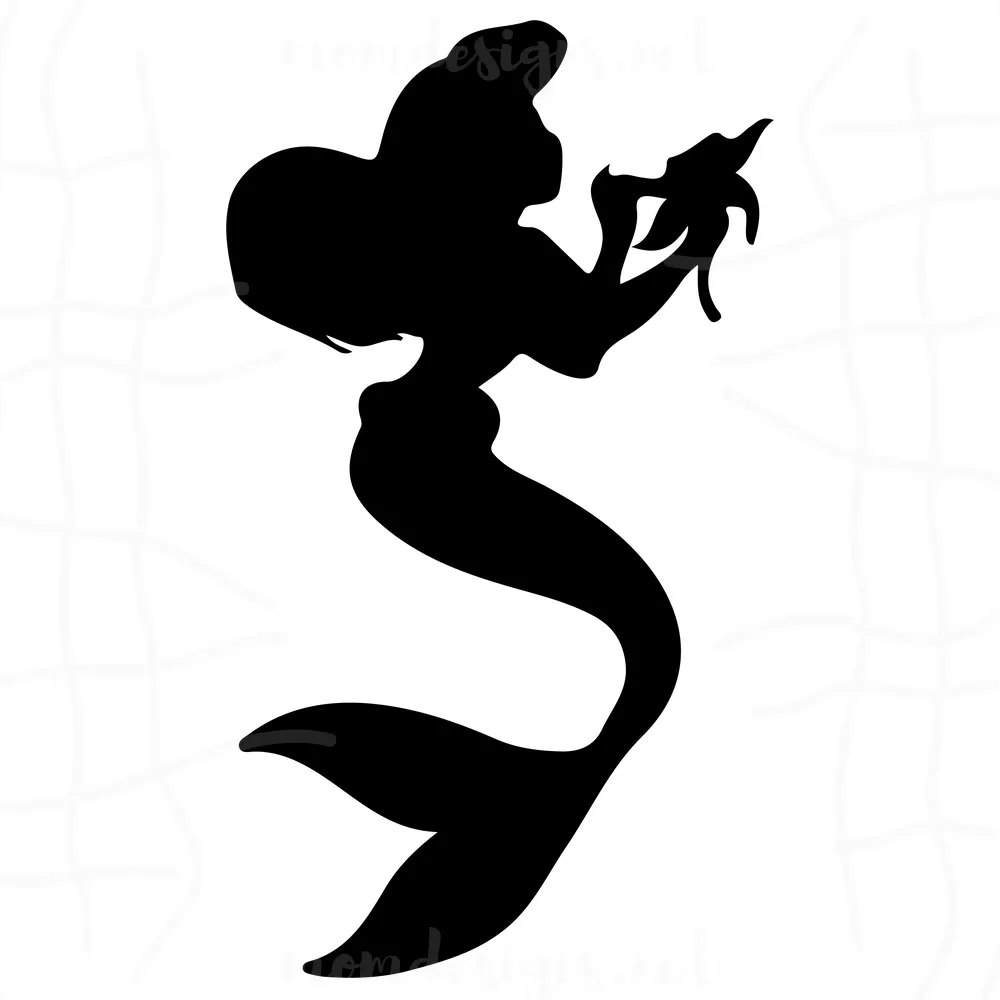 Ariel svg free, disney princess svg, disney svg, instant download, silhouette cameo, free vector files, silhouette cut file, png, dxf 0867