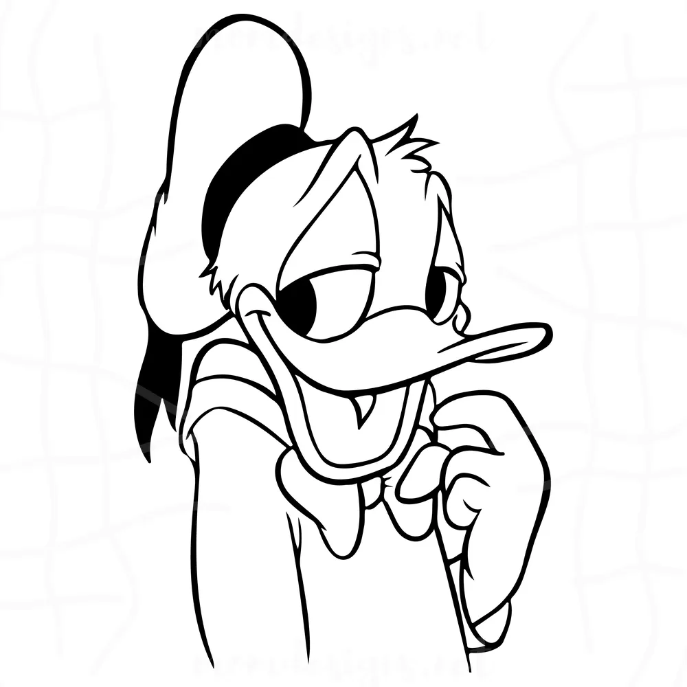 Donald duck svg free, disney svg, duck svg, instant download, animal svg, shirt design, cartoon svg, free vector files, png, dxf, eps 0458