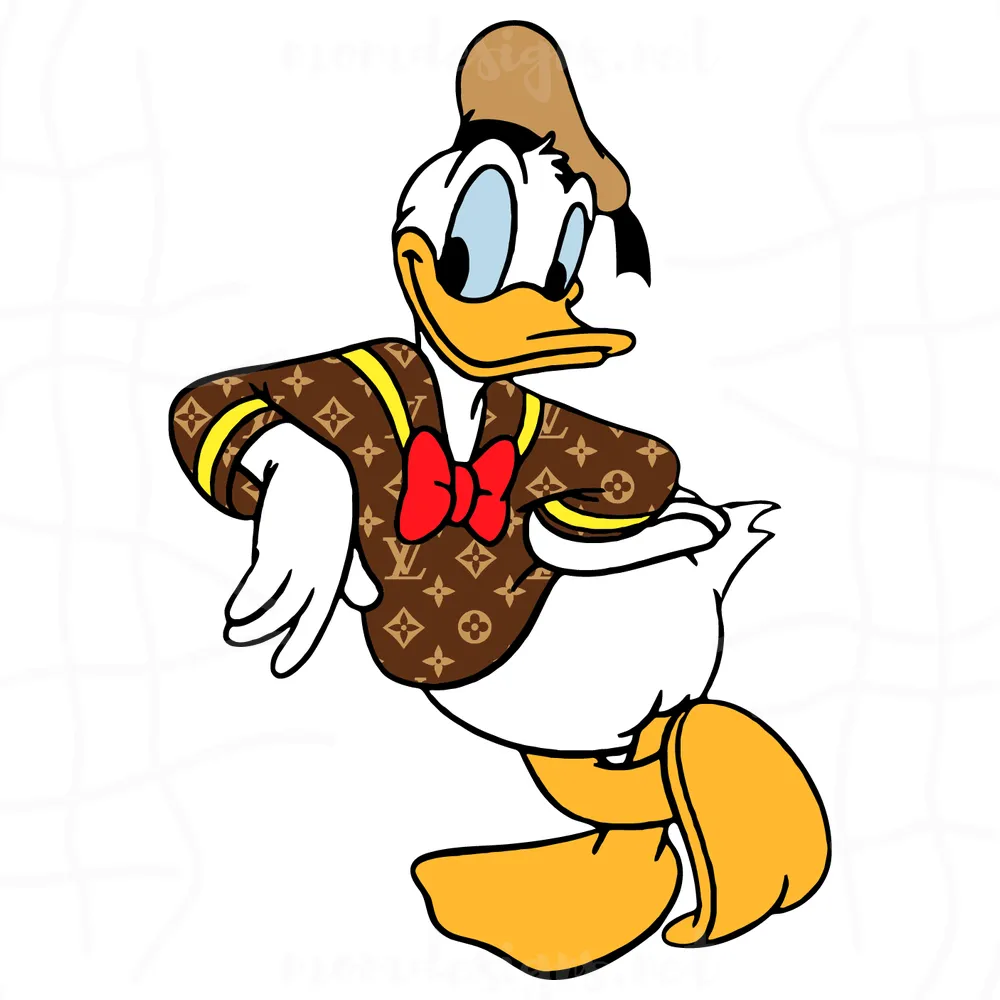 Donald Duck Louis Vuitton Svg, Donald Duck Svg, Louis Vuitton Svg, LV Logo Svg, Donald Disney Svg, Donald Svg