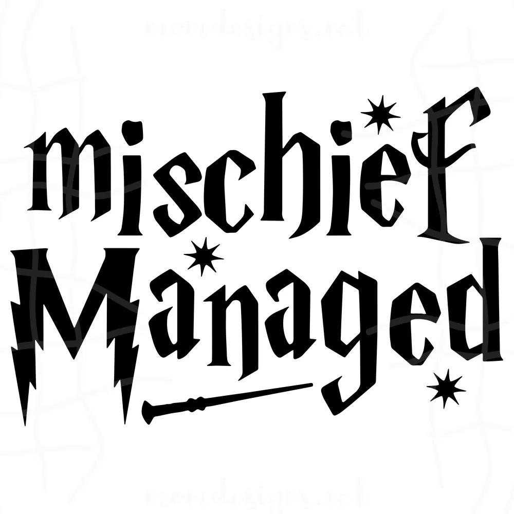 Harry Potter Mischief Manage Svg, Wand Harry Potter Svg, Wizard Svg