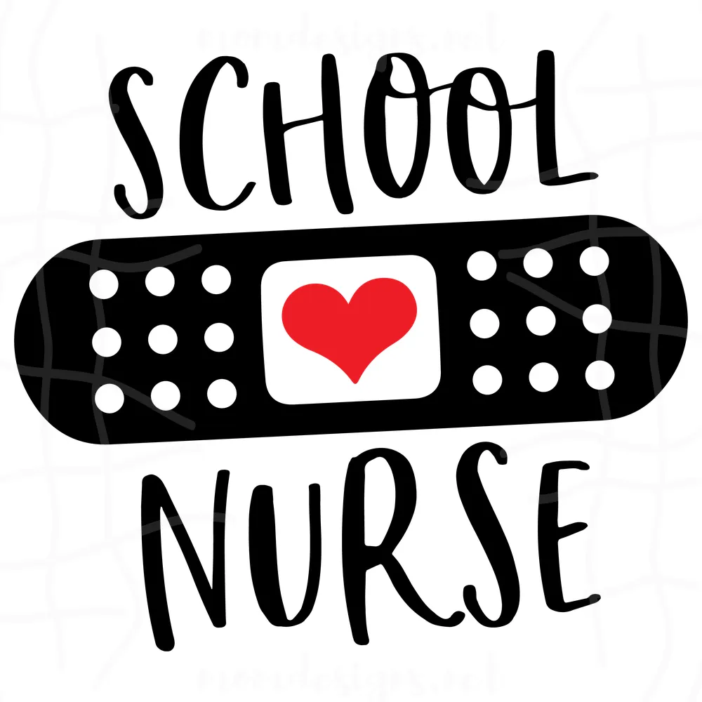 School nurse svg free, nurse life svg, school svg, instant download, free vector files, shirt design, nurse svg, silhouette cameo, png 0269