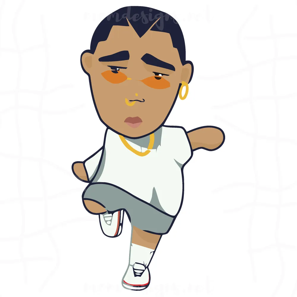 Rich Boy, Bunny Svg, Bad Bunny Layered Svg, Funny Digital, Bad Boy Svg, Bad Bunny Logo Svg, Black Boy Svg, Reggaeton svg